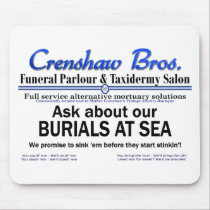Burial At Sea mousepads