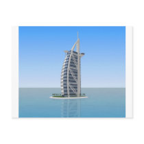 Burj Al Arab Hotel Dubai: 3D Model: postcards