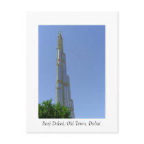 Burj Dubai, Old Town, Dubai postcards