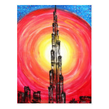 burj dubai postcards