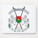 Burkina Faso Coat of Arms Mousepad by FlagTshirts Burkina Faso Coat of Arms Mousepad