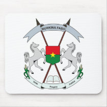 Burkina Faso Coat of Arms Mousepad
