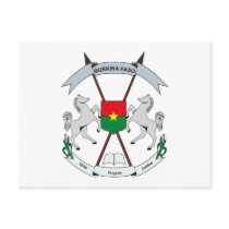 Burkina Faso Coat of Arms Postcard
