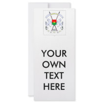Burkina Faso Coat of Arms Customized Rack Card