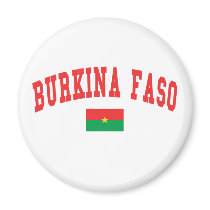 Burkina Faso College Style Refrigerator Magnets