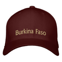 Burkina Faso Custom Hat embroidered hats by Rep_Ya_Hood Burkina Faso Custom Hat embroidered hats