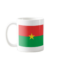 Burkina Faso Flag and Map Mug
