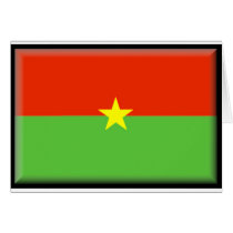 Burkina Faso Flag cards