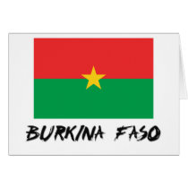 Burkina Faso Flag cards
