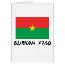 Burkina Faso Flag cards