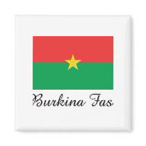 Burkina Faso Flag Design magnets