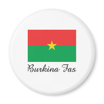 Burkina Faso Flag Design magnets