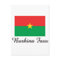 Burkina Faso Flag Design postcards