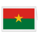 Burkina Faso Flag Greeting Card