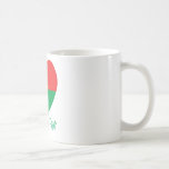 Burkina Faso Flag Heart mugs