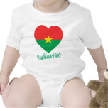 Burkina Faso Flag Heart t-shirts