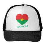 Burkina Faso Flag Heart hats