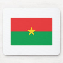 Burkina Faso FLAG International mousepads