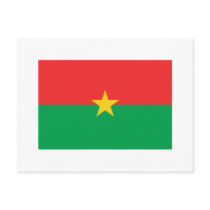 Burkina Faso FLAG International postcards