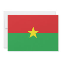 Burkina Faso Flag invitations by flagshirts Burkina Faso Flag invitations