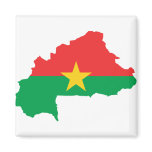 Burkina Faso Flag map BF magnets