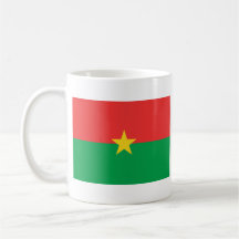 Burkina Faso Flag ~ Map Mug