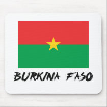 Burkina Faso Flag mousepads
