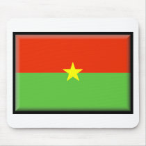 Burkina Faso Flag mousepads