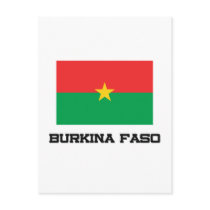 Burkina Faso Flag postcards