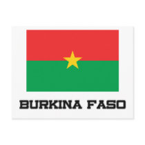 Burkina Faso Flag postcards