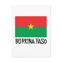 Burkina Faso Flag postcards
