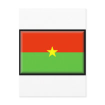 Burkina Faso Flag postcards