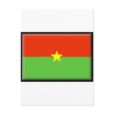 Burkina Faso Flag Postcard by jacinto888