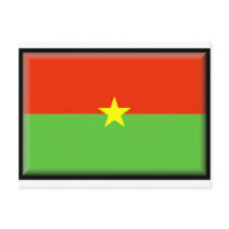 Burkina Faso Flag postcards