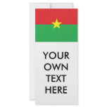 Burkina Faso Flag rack cards