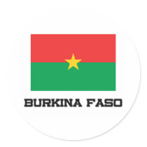Burkina Faso Flag stickers