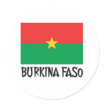 Burkina Faso Flag stickers