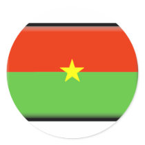 Burkina Faso Flag stickers