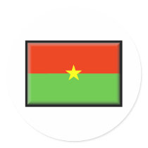 Burkina Faso Flag stickers