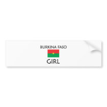 BURKINA FASO GIRL bumper stickers