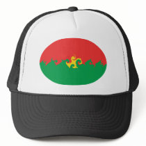 Burkina Faso Gnarly Flag Hat by Flagnostic Burkina Faso Gnarly Flag Hat
