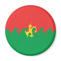 Burkina Faso Gnarly Flag Magnet