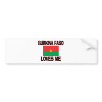 Burkina Faso Loves Me bumper stickers