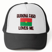Burkina Faso Loves Me hats by flagshirt Burkina Faso Loves Me hats
