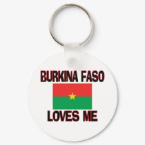 Burkina Faso Loves Me keychains by flagshirt Burkina Faso Loves Me keychains