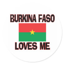 Burkina Faso Loves Me stickers