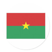 Burkina Faso National Flag stickers by All_Flags Burkina Faso National Flag stickers