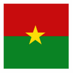 Burkina Faso Acrylic Cut Outs