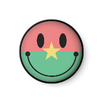 Burkina Faso Smiley Magnets
