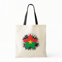Burkina Faso Star Canvas Bags